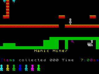 Manic Miner screenshot 5 for ZX Spectrum